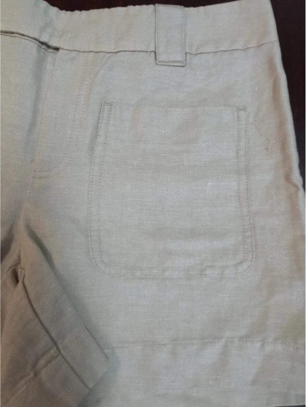 Daughters of Liberation No 2 Tan Linen Cotton Shorts XS